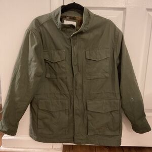 Men’s Field Coat green with fleece interior